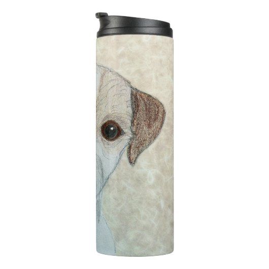 Parson Russell Terrier Thermosbeker (Geroteerd rechts)