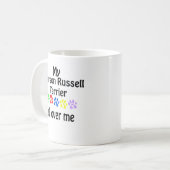 Parson Russell Terrier Wandelingen Ontwerp Koffiemok (Voorkant links)