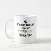 Parson Russell Terrier Wandelingen Ontwerp Koffiemok (Links)