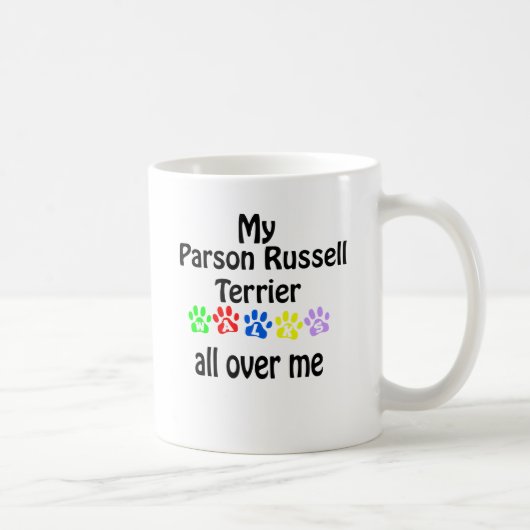 Parson Russell Terrier Wandelingen Ontwerp Koffiemok (Rechts)