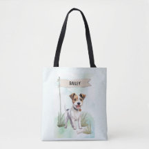 Parson Russell Terrier Watercolor Gepersonaliseerd