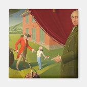 Parson Weems' Fable, 1939, van Grant Wood Magneet (Voorkant)