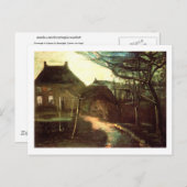 Parsonage bij Nuenen door Moonlight, Vincent van G Briefkaart (Voorkant / Achterkant)