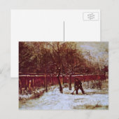 Parsonage Garden bij Nuenen door Vincent van Gogh Briefkaart (Voorkant / Achterkant)