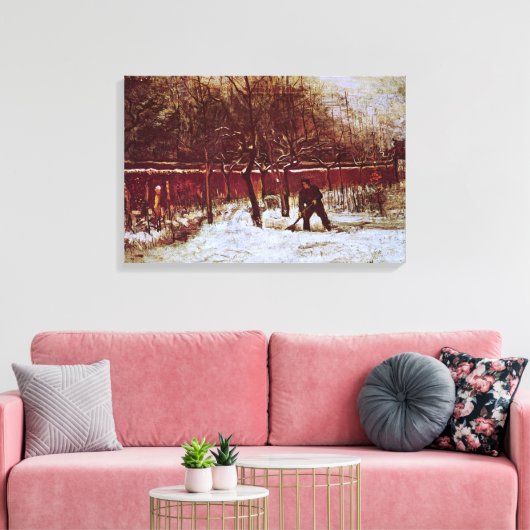 Parsonage Garden bij Nuenen door Vincent van Gogh Canvas Afdruk (Insitu (Woonkamer))