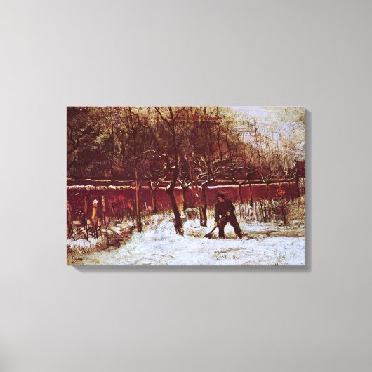 Parsonage Garden bij Nuenen door Vincent van Gogh Canvas Afdruk (Voorkant)