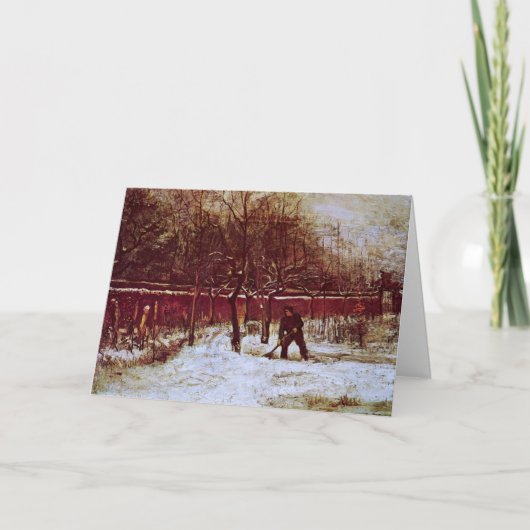 Parsonage Garden bij Nuenen door Vincent van Gogh Kaart (Voorkant)