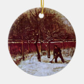 Parsonage Garden bij Nuenen door Vincent van Gogh Keramisch Ornament (Voorkant)