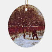 Parsonage Garden bij Nuenen door Vincent van Gogh Keramisch Ornament (Links)