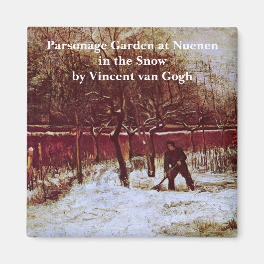 Parsonage Garden bij Nuenen door Vincent van Gogh Magneet (Voorkant)