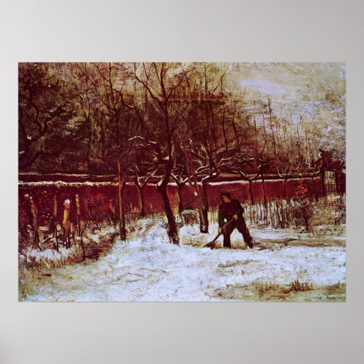 Parsonage Garden bij Nuenen door Vincent van Gogh Poster (Voorkant)