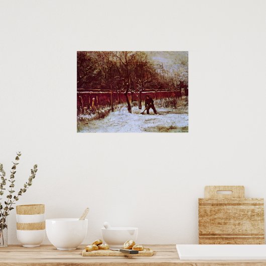 Parsonage Garden bij Nuenen door Vincent van Gogh Poster (Keuken)