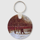 Parsonage Garden bij Nuenen door Vincent van Gogh Sleutelhanger (Voorkant)