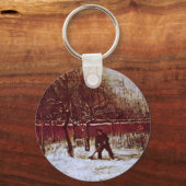 Parsonage Garden bij Nuenen door Vincent van Gogh Sleutelhanger (Voorkant)