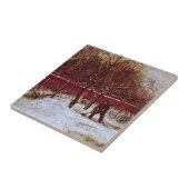 Parsonage Garden bij Nuenen door Vincent van Gogh Tegeltje (Zijkant)