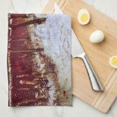 Parsonage Garden bij Nuenen door Vincent van Gogh Theedoek (Quarter Fold)