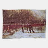 Parsonage Garden bij Nuenen door Vincent van Gogh Theedoek (Horizontaal)