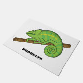 Parson's chameleon illustratie deurmat (Schuin)