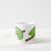 Parson's chameleon illustratie espresso kop (Voorkant)
