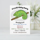 Parson's chameleon illustratie kaart (Staand voorkant)