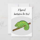 Parson's chameleon illustratie kaart (Achterkant)