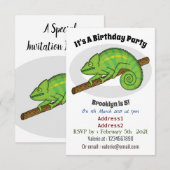 Parson's chameleon illustratie kaart (Voorkant / Achterkant)