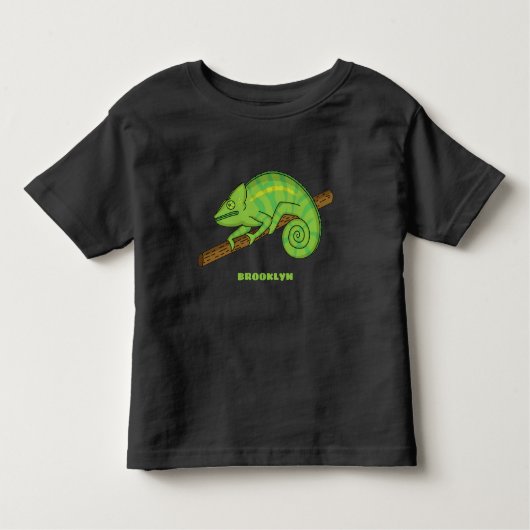 Parson's chameleon illustratie kinder shirts (Voorkant)