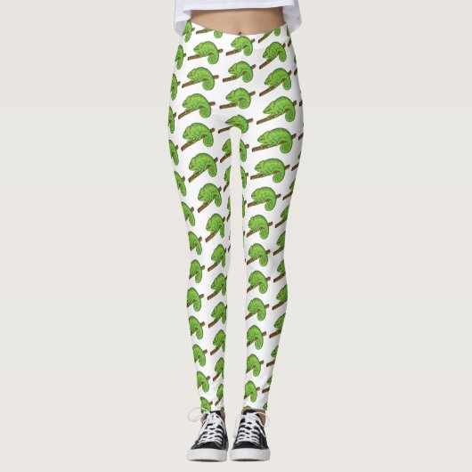 Parson's chameleon illustratie leggings (Voorkant)