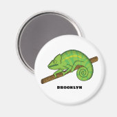 Parson's chameleon illustratie magneet (Voorkant / Achterkant)
