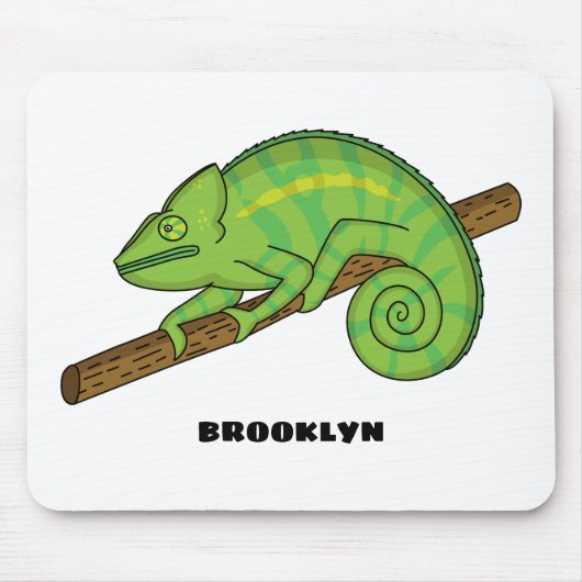 Parson's chameleon illustratie muismat (Voorkant)