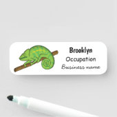 Parson's chameleon illustratie naamplaatje (In situ)