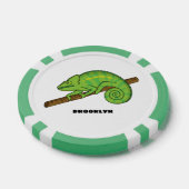 Parson's chameleon illustratie poker chips (Enkel)