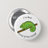 Parson's chameleon illustratie ronde button 5,7 cm (Voorkant /achterkant)