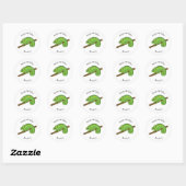 Parson's chameleon illustratie ronde sticker (Vel)