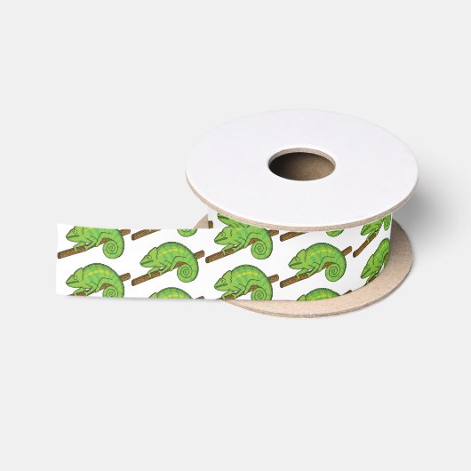 Parson's chameleon illustratie satijnen lint (Spoel)
