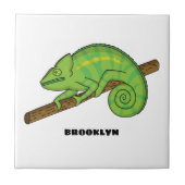 Parson's chameleon illustratie tegeltje (Voorkant)