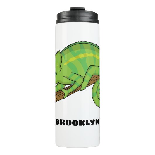 Parson's chameleon illustratie thermosbeker (Voorkant)