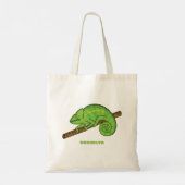 Parson's chameleon illustratie tote bag (Achterkant)