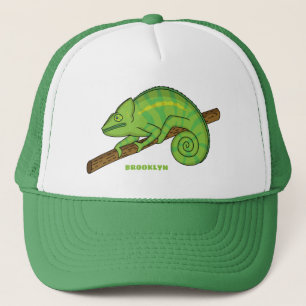 Parson's chameleon illustratie trucker pet