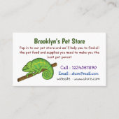 Parson's chameleon illustratie visitekaartje (Voorkant)