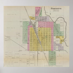 Parsons, Labette County, Kansas Poster