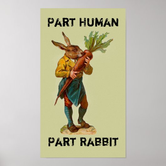 Part Human, Part Rabbit Poster (Voorkant)