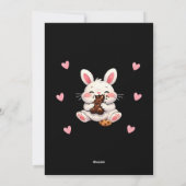 Part‑Time Egg Hunter, Full‑Time Snacker Easter Feestdagenkaart (Achterkant)