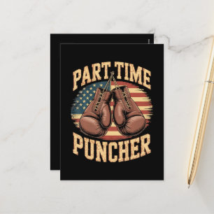 Part Time Puncher Bokshandschoenen Feestdagenkaart