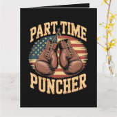 Part Time Puncher Bokshandschoenen Kaart (Gele Bloem)