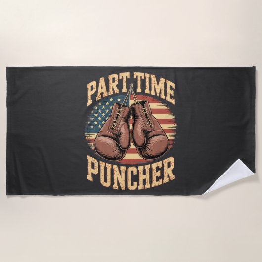 Part Time Puncher Bokshandschoenen Strandlaken (Voorkant)