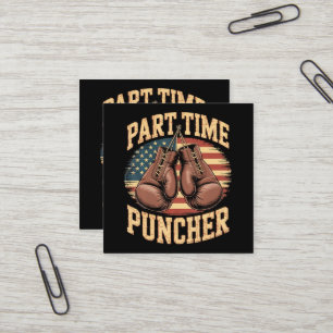 Part Time Puncher Bokshandschoenen Vierkante Visitekaartje