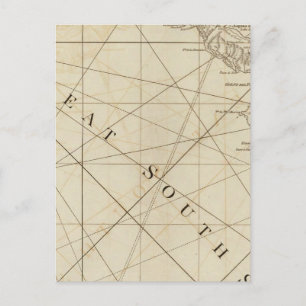 Part van de provincies Costa Rica en Nicaragua Briefkaart