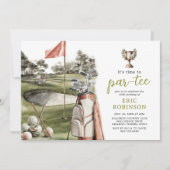Partee Golf Volwassen Verjaardag Kaart (Voorkant)