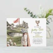 Partee Golf Volwassen Verjaardag Kaart (Staand voorkant)